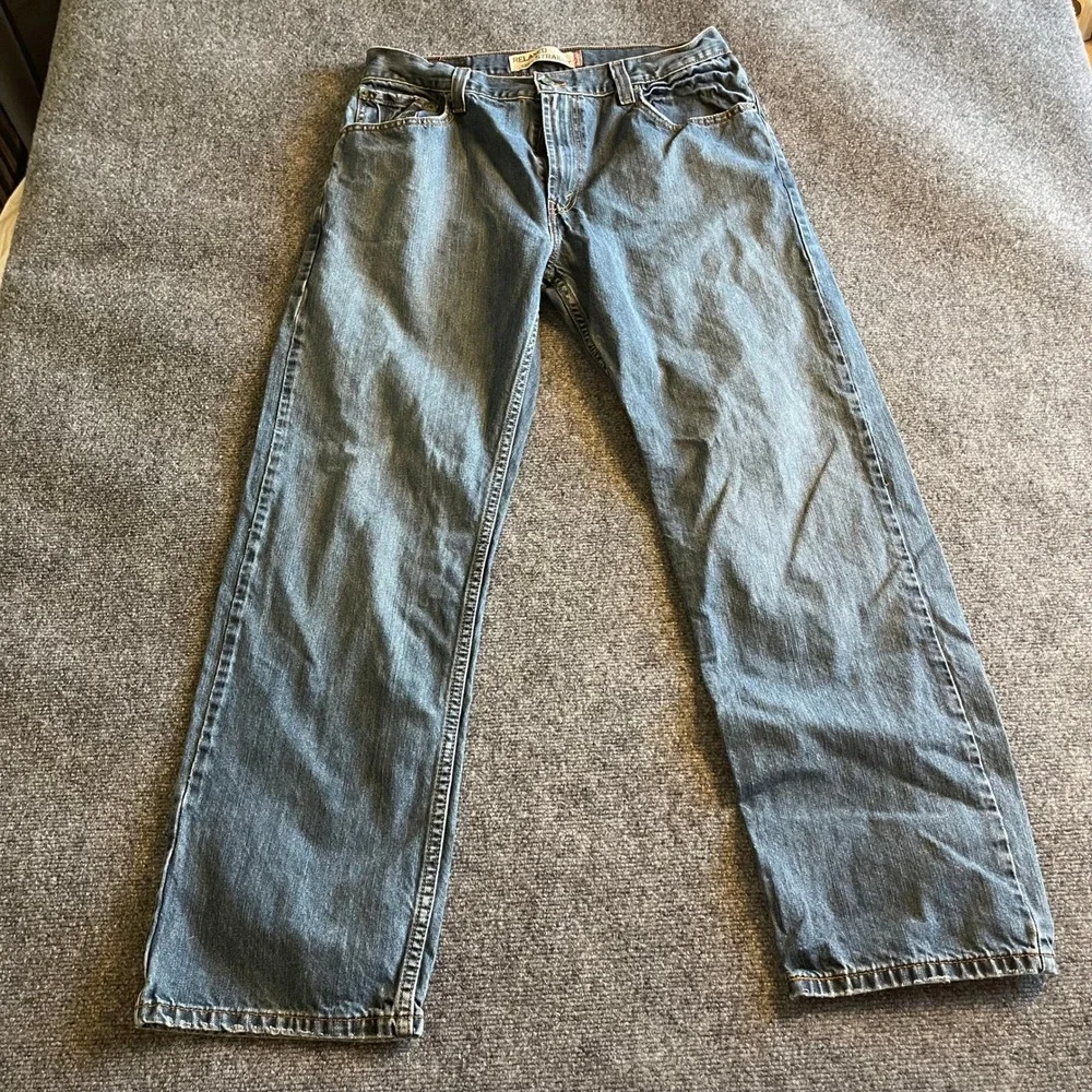 Levis 559 Relaxed‎ Straight Jeans Mens 34x32 Blue Medium Wash 100% Cotton Denim